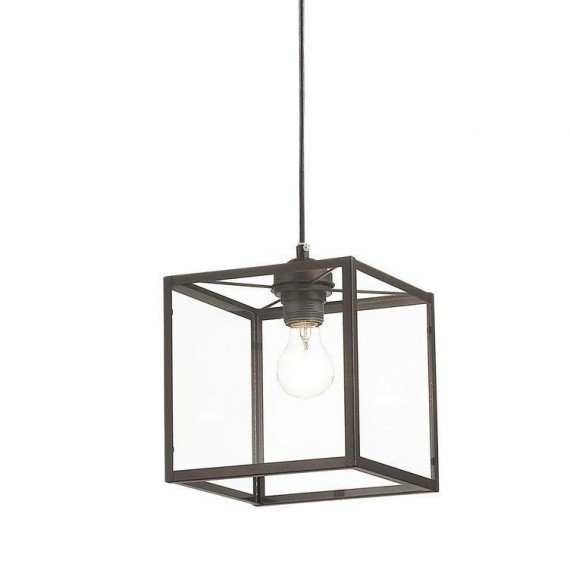 Подвесной светильник Loft Industrial Ortogonal Pendant Cube Brown Прозрачное Стекло Коричневый Подвесной светильник Loft Industrial Ortogonal Pendant Cube Brown Прозрачное Стекло Коричневый в Волгограде | Loft Concept
