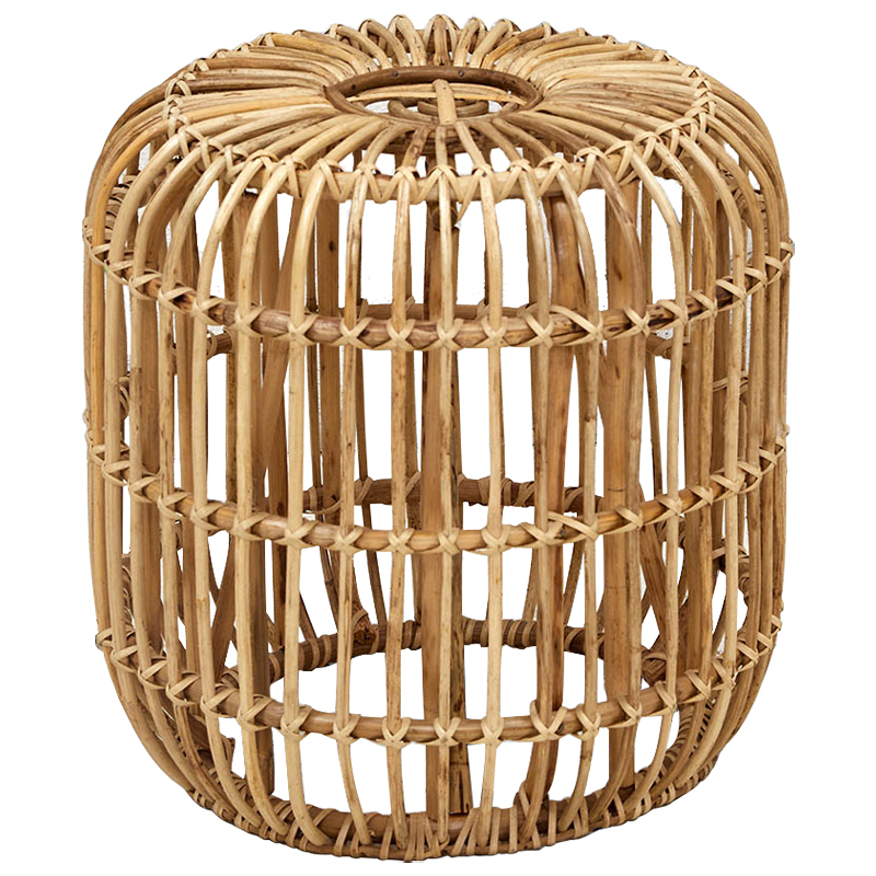 Плетеный приставной столик Wicker Side Table Древесина Плетеный приставной столик Wicker Side Table Древесина в Волгограде | Loft Concept