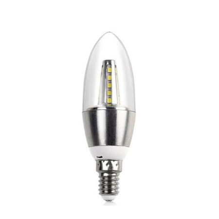 Прозрачная лампочка LED E14 серебряная Серебряный Прозрачная лампочка LED E14 серебряная Серебряный в Волгограде | Loft Concept