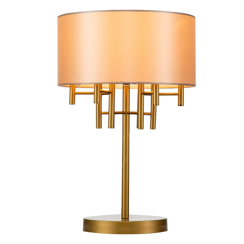Настольная лампа Латунь Oswell Lampshade Table Lamp Латунь Бежевый Настольная лампа Латунь Oswell Lampshade Table Lamp Латунь Бежевый в Волгограде | Loft Concept