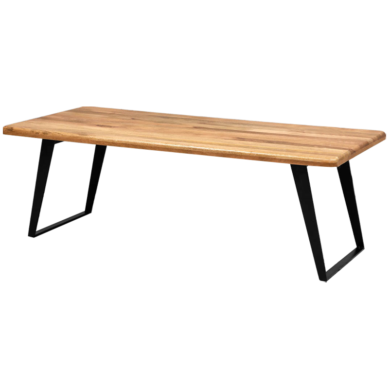 Обеденный стол с деревянной столешницей Ramu Wood Dinner Table Древесина Черный Обеденный стол с деревянной столешницей Ramu Wood Dinner Table Древесина Черный в Волгограде | Loft Concept
