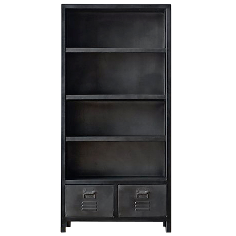 Книжный шкаф RH Vintage locker Графит Книжный шкаф RH Vintage locker Графит в Волгограде | Loft Concept