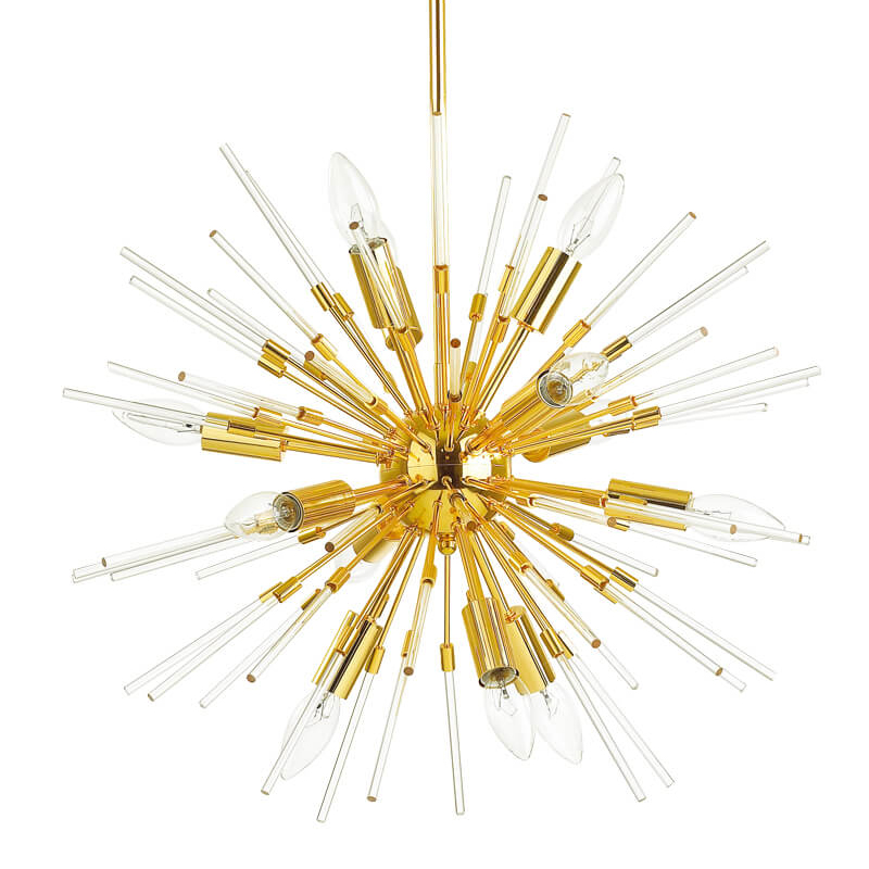 Люстра Welund Sputnik Chandelier gold Глянцевое золото Прозрачный Люстра Welund Sputnik Chandelier gold Глянцевое золото Прозрачный в Волгограде | Loft Concept