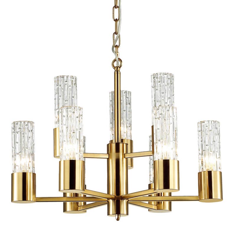 Люстра Lorinda Chandelier two tiers Прозрачный (Transparent) Золотой Люстра Lorinda Chandelier two tiers Прозрачный (Transparent) Золотой в Волгограде | Loft Concept