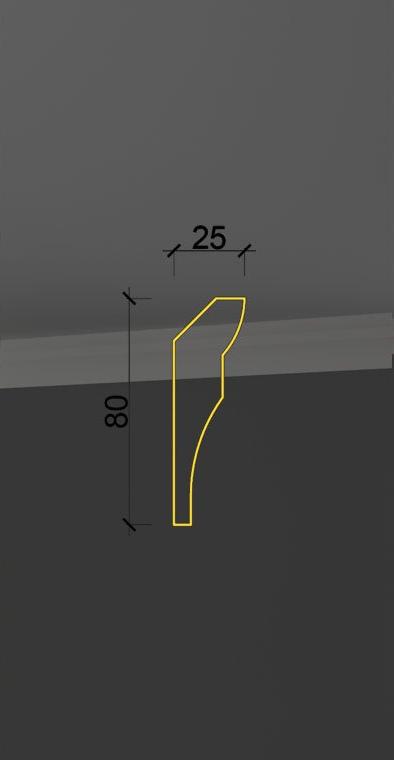 Гладкий карниз KT-24 в Волгограде