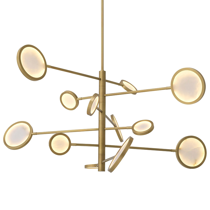Люстра Eichholtz Chandelier Domani Золотой Белый Люстра Eichholtz Chandelier Domani Золотой Белый в Волгограде | Loft Concept