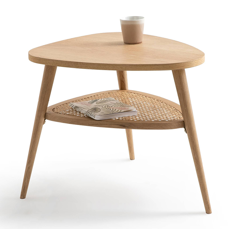 Приставной стол Morten Wicker Side Table 3 legs Светлый дуб Приставной стол Morten Wicker Side Table 3 legs Светлый дуб в Волгограде | Loft Concept