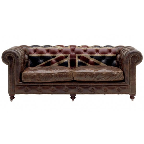 Диван Chesterfield Rebel Sofa Union Jack Andrew Martin Коричневый Диван Chesterfield Rebel Sofa Union Jack Andrew Martin Коричневый в Волгограде | Loft Concept