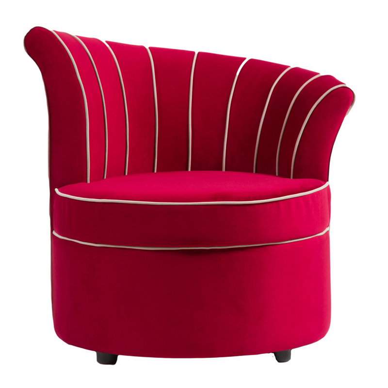 Кресло Curly Backrest Red Красный Кресло Curly Backrest Red Красный в Волгограде | Loft Concept