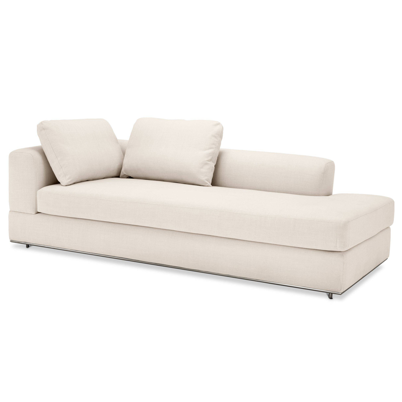 Кушетка Eichholtz Sofa Canyon Left Молочный Нержавеющая сталь Кушетка Eichholtz Sofa Canyon Left Молочный Нержавеющая сталь в Волгограде | Loft Concept
