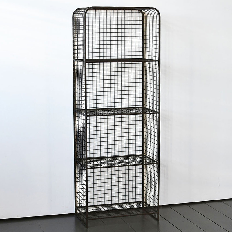 Стеллаж Knott Industrial Metal Rust Rack Черный Стеллаж Knott Industrial Metal Rust Rack Черный в Волгограде | Loft Concept