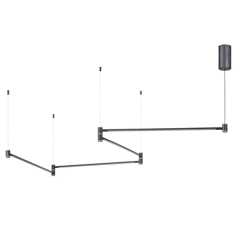 Подвесной светильник Drawing Line Gold Black Золотой Черный Подвесной светильник Drawing Line Gold Black Золотой Черный в Волгограде | Loft Concept