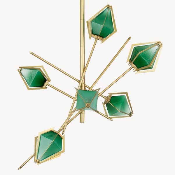 Люстра HARLOW Small Chandelier Gabriel Scott Латунь в Волгограде | Loft Concept 