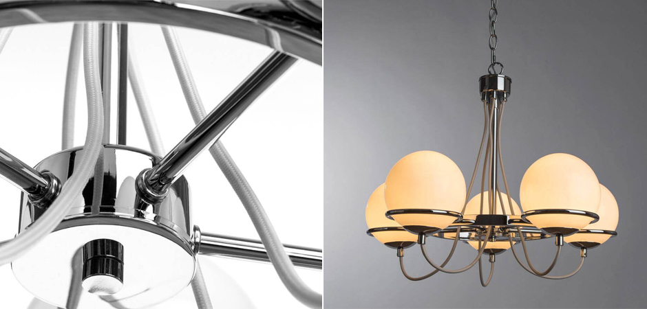Люстра Melissa Chandelier Chromium 5 Люстра Melissa Chandelier Chromium 5 - Loft-Concept в Волгограде