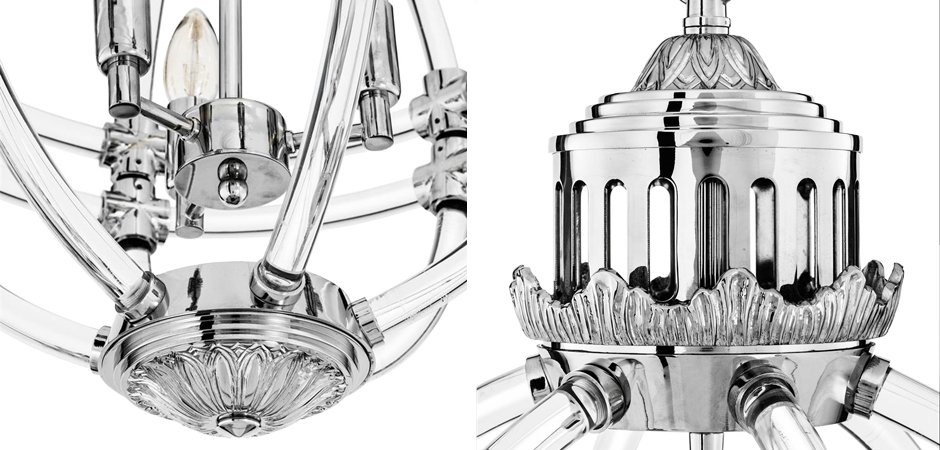 Люстра Eichholtz Chandelier Impero Silver Люстра Eichholtz Chandelier Impero Silver - Loft-Concept в Волгограде