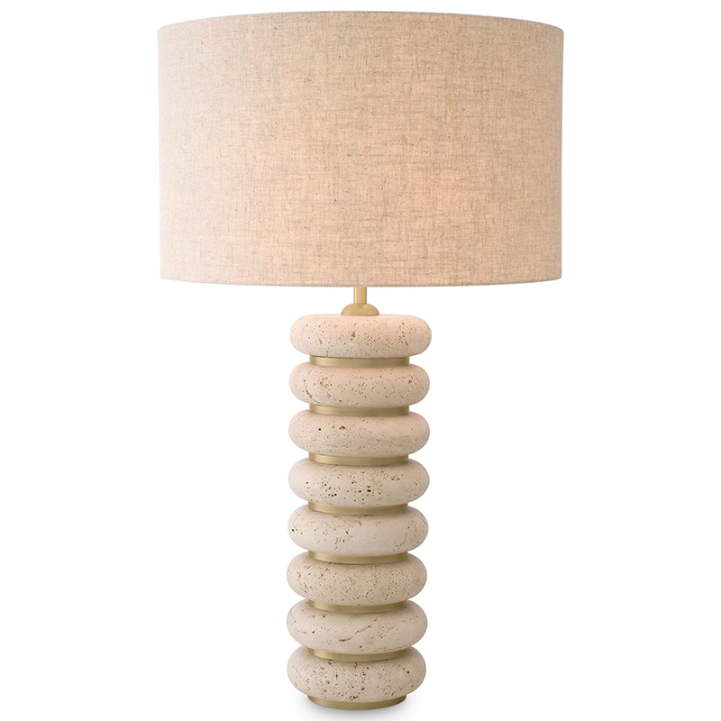 Настольная лампа Eichholtz Table Lamp Baron Бежевый Бежево-серый Латунь Настольная лампа Eichholtz Table Lamp Baron Бежевый Бежево-серый Латунь в Волгограде | Loft Concept
