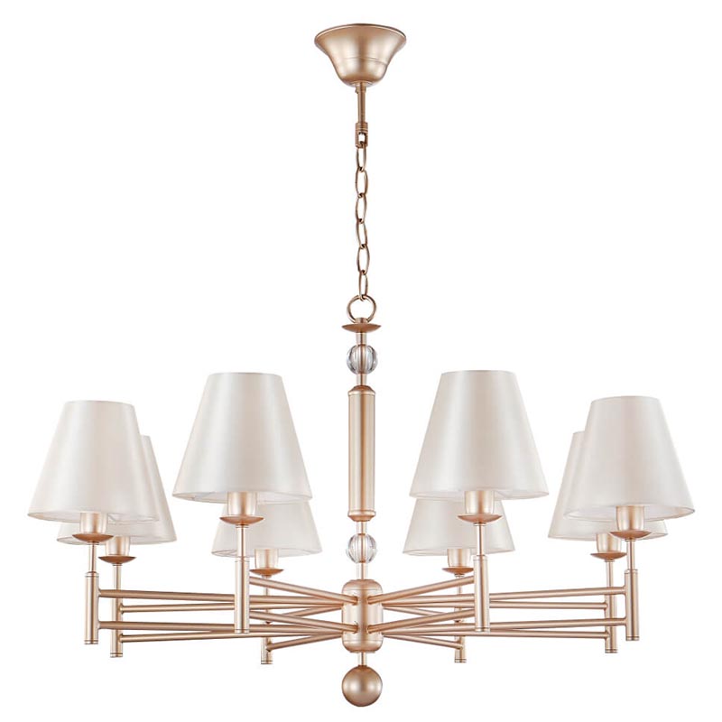Люстра Sharma Chandelier 8 Золотой Бежевый Люстра Sharma Chandelier 8 Золотой Бежевый в Волгограде | Loft Concept