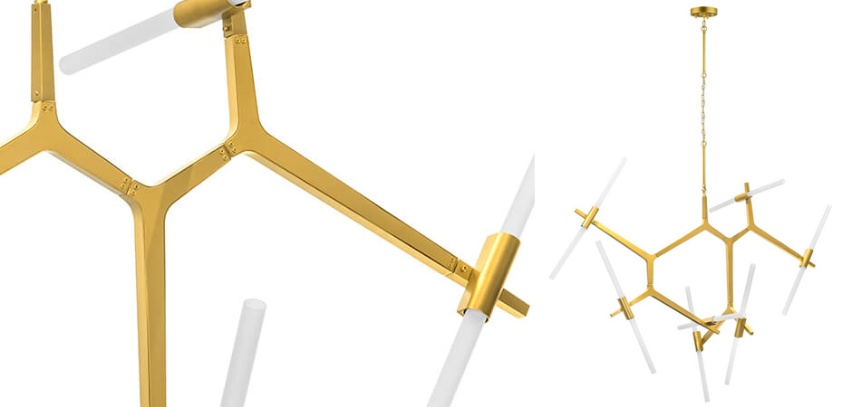 Люстра Agnes Chandelier Gold 14 Люстра Agnes Chandelier Gold 14 - Loft-Concept в Волгограде