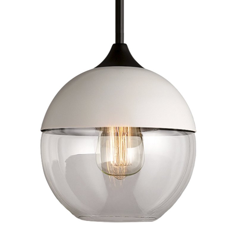 Подвесной светильник Hanglamp zwart glas White III Белый Прозрачное Стекло Подвесной светильник Hanglamp zwart glas White III Белый Прозрачное Стекло в Волгограде | Loft Concept
