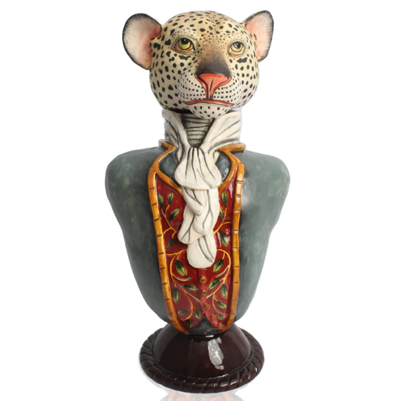Статуэтка Leopard Figure Tureen Серый Статуэтка Leopard Figure Tureen Серый в Волгограде | Loft Concept