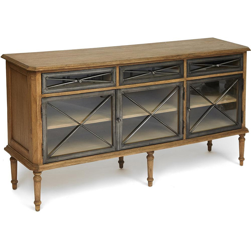 Комод в стиле Прованс со стеклянными дверцами Provence Jacob Chest of Drawers big Древесина Комод в стиле Прованс со стеклянными дверцами Provence Jacob Chest of Drawers big Древесина в Волгограде | Loft Concept
