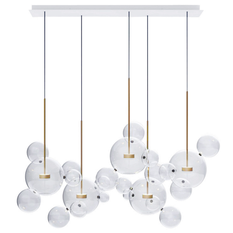 Люстра Giopato & Coombes Bolle Zigzag Chandelier 24 BUBBLE Linear Латунь Прозрачный (Transparent) Люстра Giopato & Coombes Bolle Zigzag Chandelier 24 BUBBLE Linear Латунь Прозрачный (Transparent) в Волгограде | Loft Concept