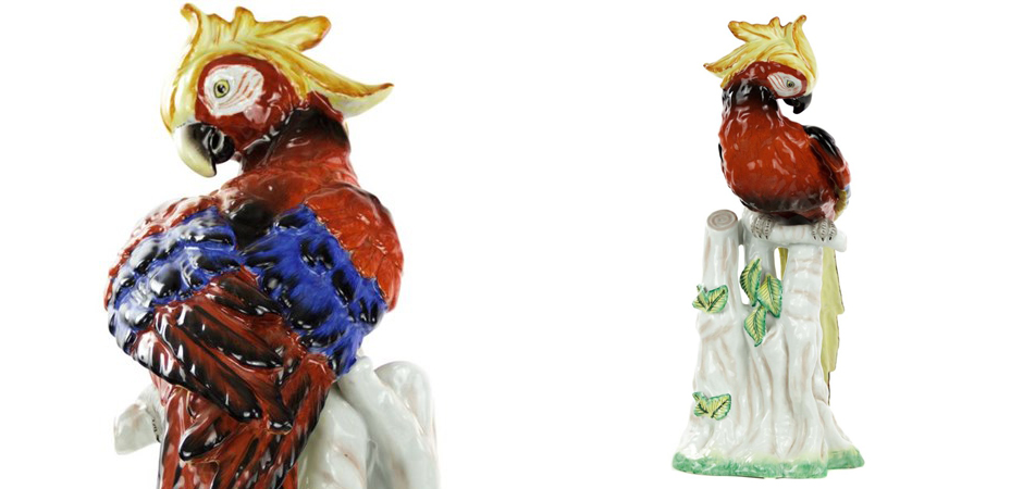 Статуэтка Porcelain Red Parrot Статуэтка Porcelain Red Parrot - Loft-Concept в Волгограде