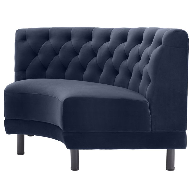 Диван Eichholtz Sofa Rochdale II Сапфирово-синий Черный Диван Eichholtz Sofa Rochdale II Сапфирово-синий Черный в Волгограде | Loft Concept