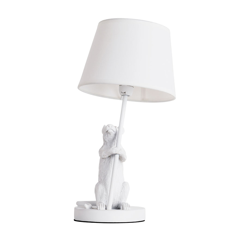 Настольная лампа White Mouse holding a lamp Белый Настольная лампа White Mouse holding a lamp Белый в Волгограде | Loft Concept