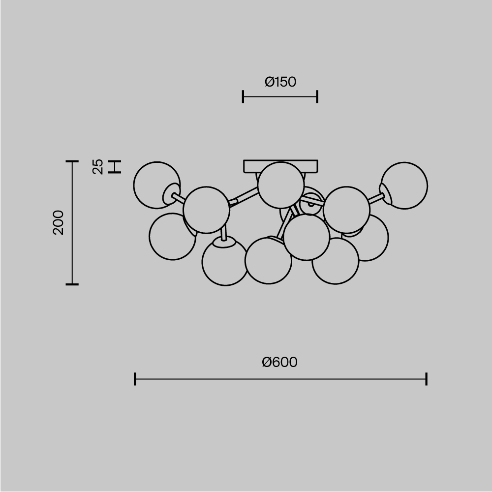 Потолочный светильник Dallas G9 в Волгограде