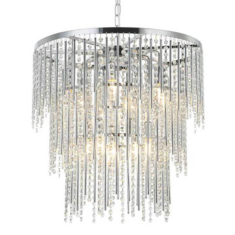 Люстра Crystal Wind Chimes Chrome Chandelier Хром Прозрачный Люстра Crystal Wind Chimes Chrome Chandelier Хром Прозрачный в Волгограде | Loft Concept
