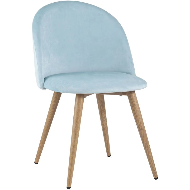 Стул Miruna Chair II Светло-Голубой Велюр Голубой пастельный Древесина Стул Miruna Chair II Светло-Голубой Велюр Голубой пастельный Древесина в Волгограде | Loft Concept