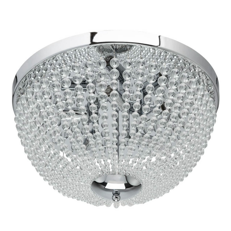 Потолочный светильник Virginia Clear Beads ceiling Chrome S Хром Прозрачное Стекло Потолочный светильник Virginia Clear Beads ceiling Chrome S Хром Прозрачное Стекло в Волгограде | Loft Concept