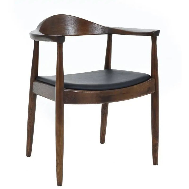 Стул Elbow HANS J.WEGNER с Подлокотником Темное Дерево Коричневый Черный Стул Elbow HANS J.WEGNER с Подлокотником Темное Дерево Коричневый Черный в Волгограде | Loft Concept