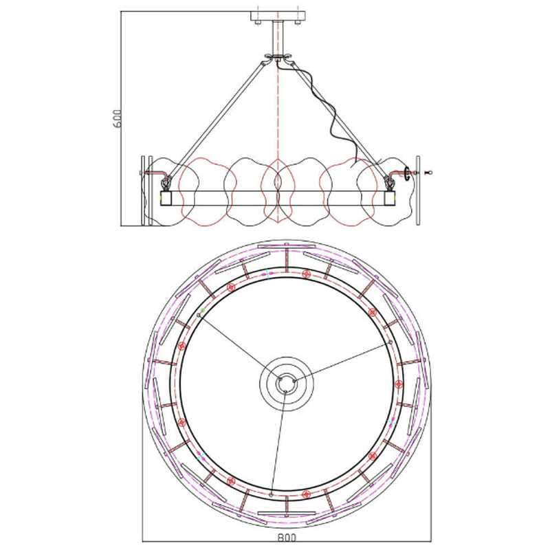Люстра Мрамор Lucretia Marble Round Chandelier 80 см Люстра Мрамор Lucretia Marble Round Chandelier 80 см в Волгограде