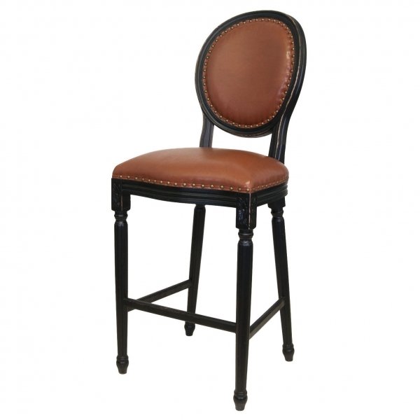 Стул French chairs Provence Bar Black Chair Черный Коричневый Стул French chairs Provence Bar Black Chair Черный Коричневый в Волгограде | Loft Concept