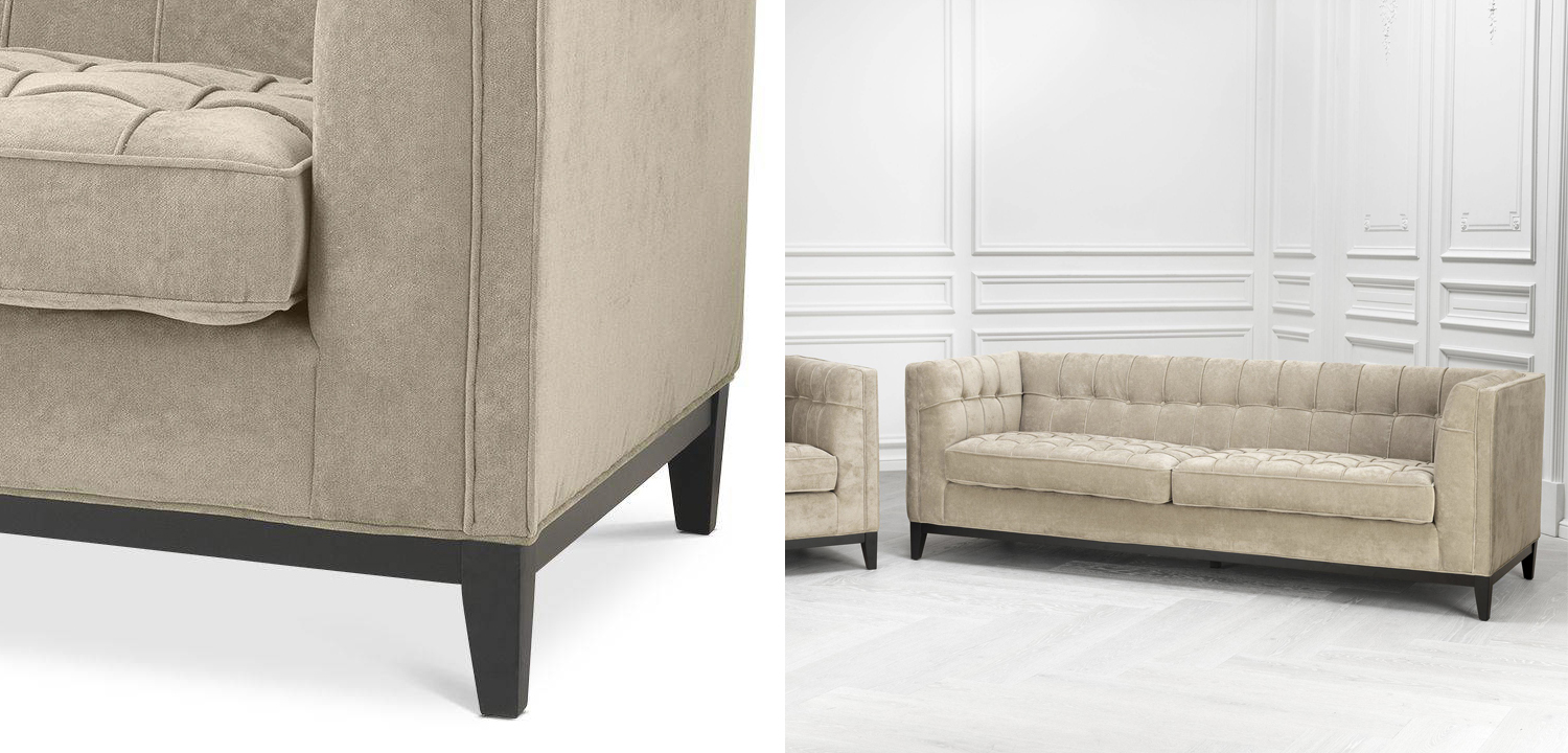 Диван Eichholtz Sofa Aldgate Greige - фото №1