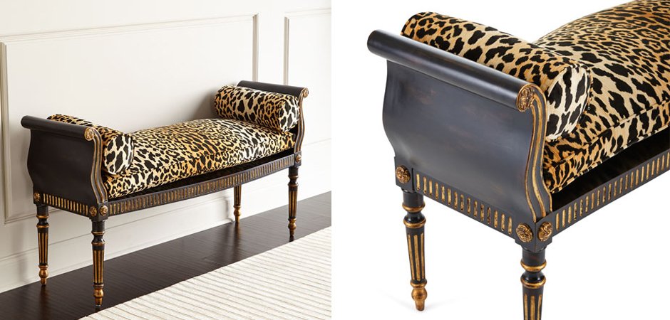 Оттоманка Attina Leopard Bench Оттоманка Attina Leopard Bench - Loft-Concept в Волгограде