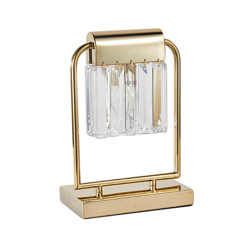 Настольная лампа Crystal Pendants gold Прозрачное Стекло Глянцевое золото Настольная лампа Crystal Pendants gold Прозрачное Стекло Глянцевое золото в Волгограде | Loft Concept