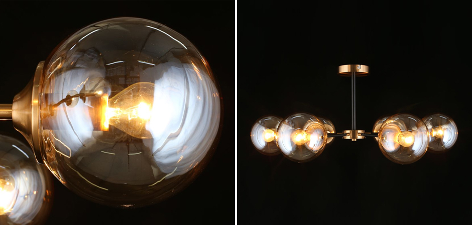 Потолочный светильник Smoky Sphere Champagne Потолочный светильник Smoky Sphere Champagne - Loft-Concept в Волгограде