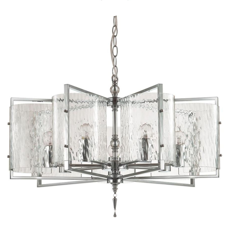 Люстра Karissa Chrome Chandelier 65 Хром Прозрачный (Transparent) Люстра Karissa Chrome Chandelier 65 Хром Прозрачный (Transparent) в Волгограде | Loft Concept