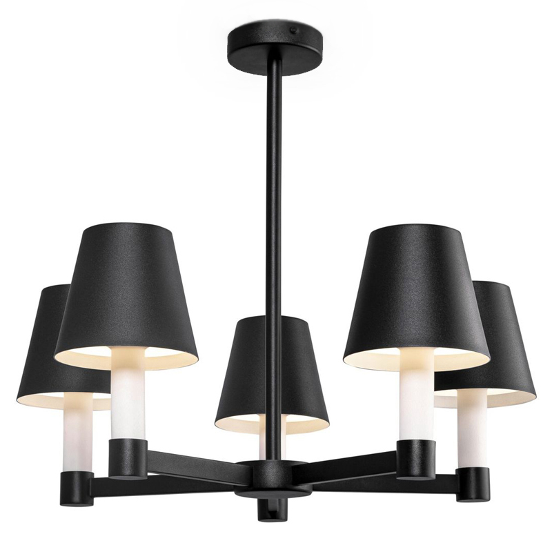 Люстра Eremon Chandelier 5 Черный Люстра Eremon Chandelier 5 Черный в Волгограде | Loft Concept