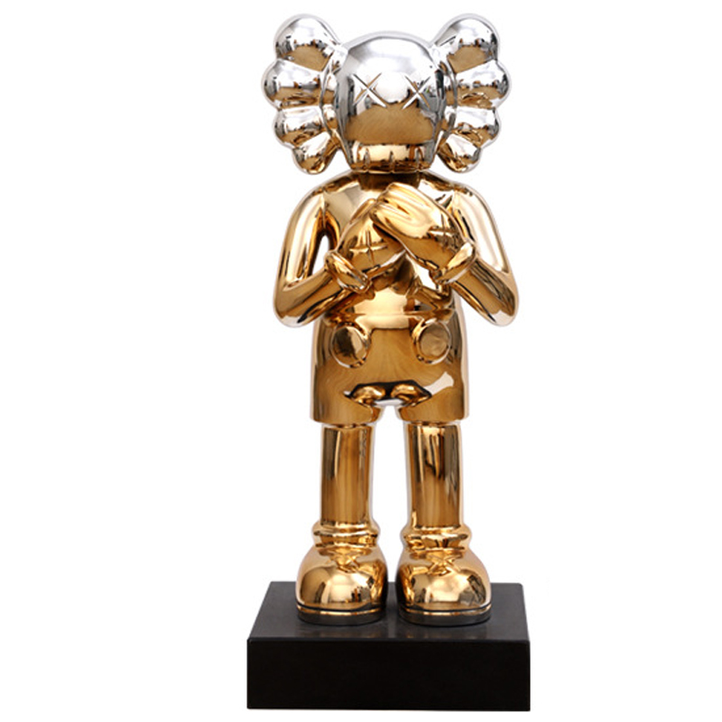 Статуэтка KAWS Gradient Gold Silver on stand Золотой Серебряный Статуэтка KAWS Gradient Gold Silver on stand Золотой Серебряный в Волгограде | Loft Concept