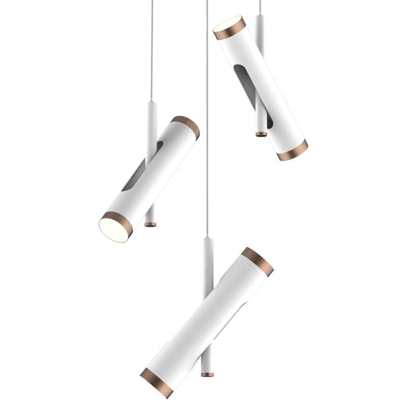 Люстра Rainer Chandelier Trio white Белый Золотой Люстра Rainer Chandelier Trio white Белый Золотой в Волгограде | Loft Concept