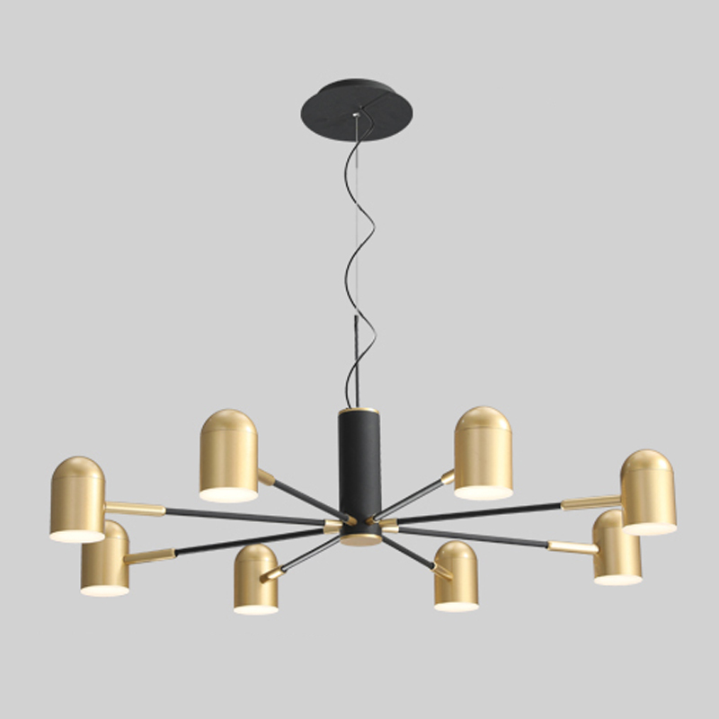 Люстра Desi Loft Chandelier Gold Золотой Черный Люстра Desi Loft Chandelier Gold Золотой Черный в Волгограде | Loft Concept