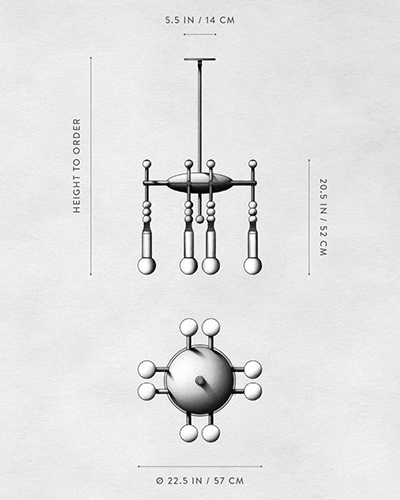 Люстра TALISMAN 8 патронов по дизайну студии Apparatus Люстра TALISMAN 8 патронов по дизайну студии Apparatus в Волгограде