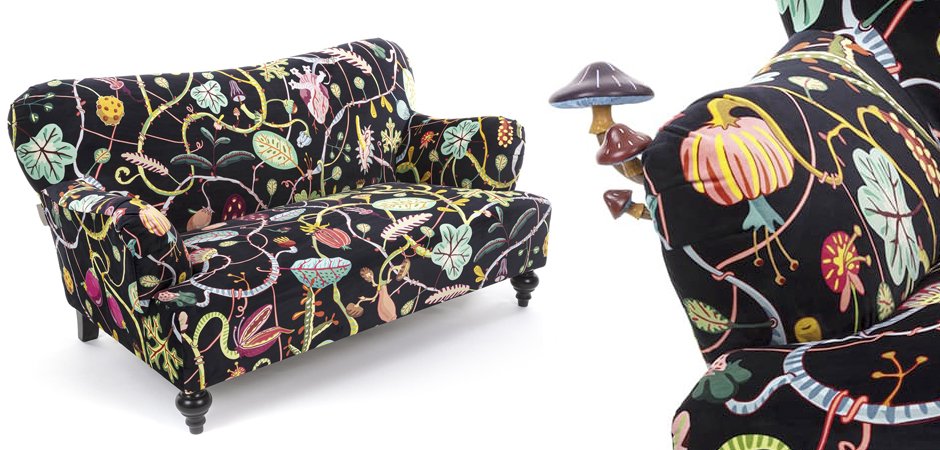 Диван Seletti Botanical Diva Sofa Black Диван Seletti Botanical Diva Sofa Black - Loft-Concept в Волгограде