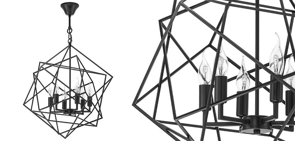 Люстра CUBIST Chandelier Black Люстра CUBIST Chandelier Black - Loft-Concept в Волгограде