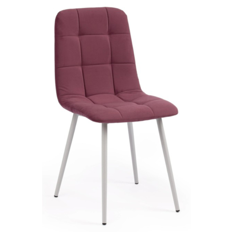 Стул Nancy Velour Plum Chair Сливовый (Plum) Белый Стул Nancy Velour Plum Chair Сливовый (Plum) Белый в Волгограде | Loft Concept