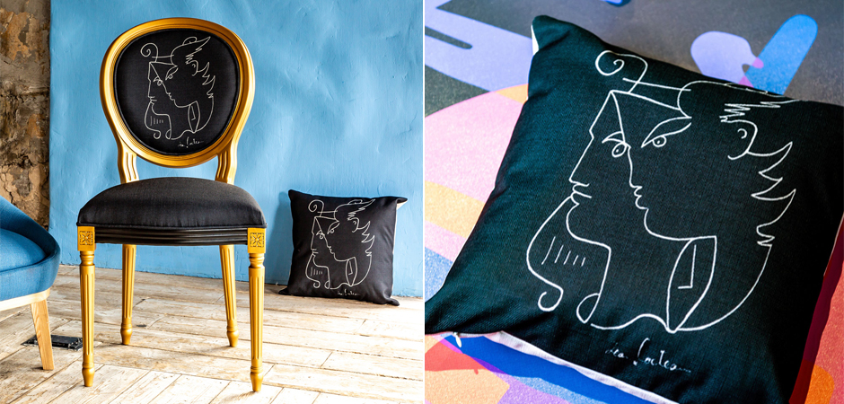 Декоративная подушка White Silhouette Orpheus Pillow Декоративная подушка White Silhouette Orpheus Pillow - Loft-Concept в Волгограде